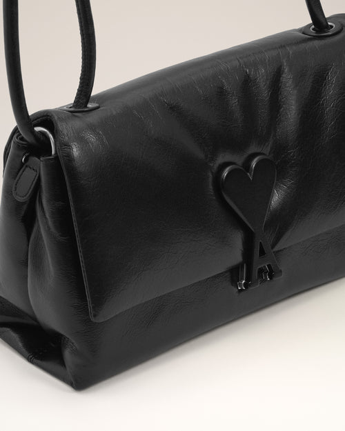 Black Cowhide Leather Voulez-Vous Bag - 12 - Ami Paris
