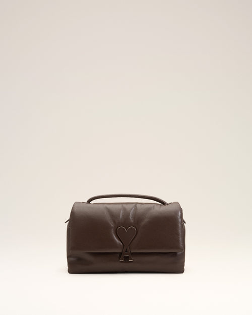 Bolso Voulez-Vous de cuero de vaca marrón - Hombre - 1 - AMI Paris - Ami Paris