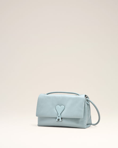 Blue Smooth Leather Voulez Vous Bag - 3 - Ami Paris