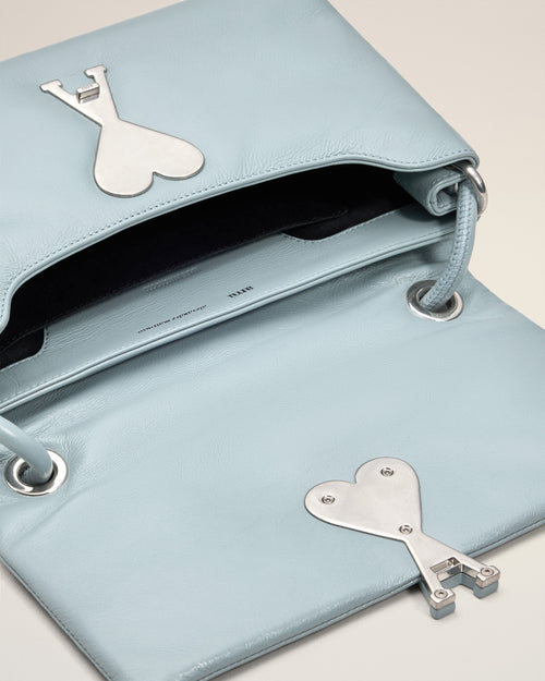 Blue Smooth Leather Voulez Vous Bag - 6 - Ami Paris