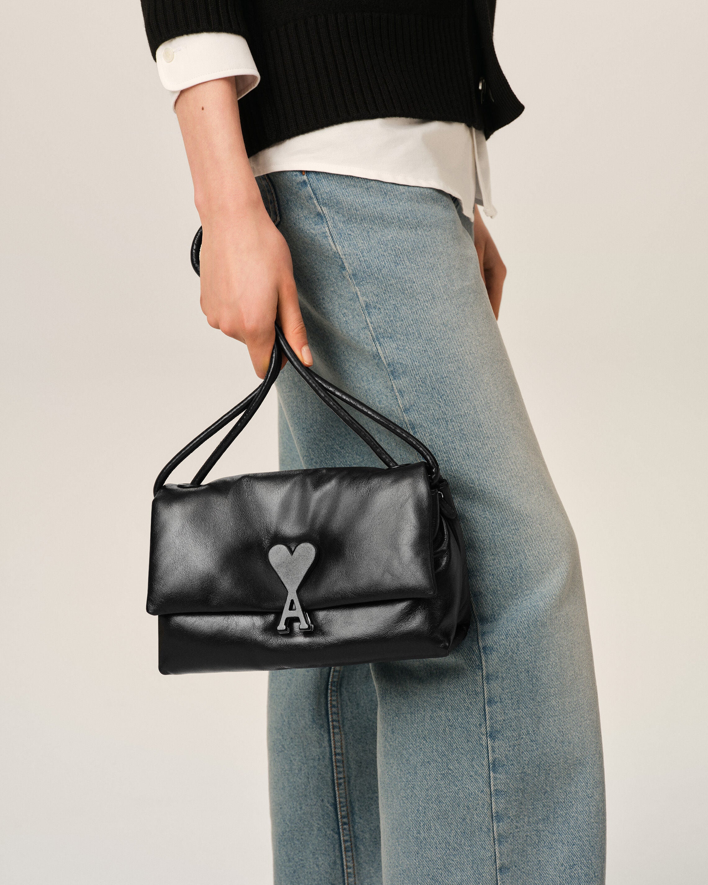 Bolso Voulez-Vous de cuero de vaca negro - 8