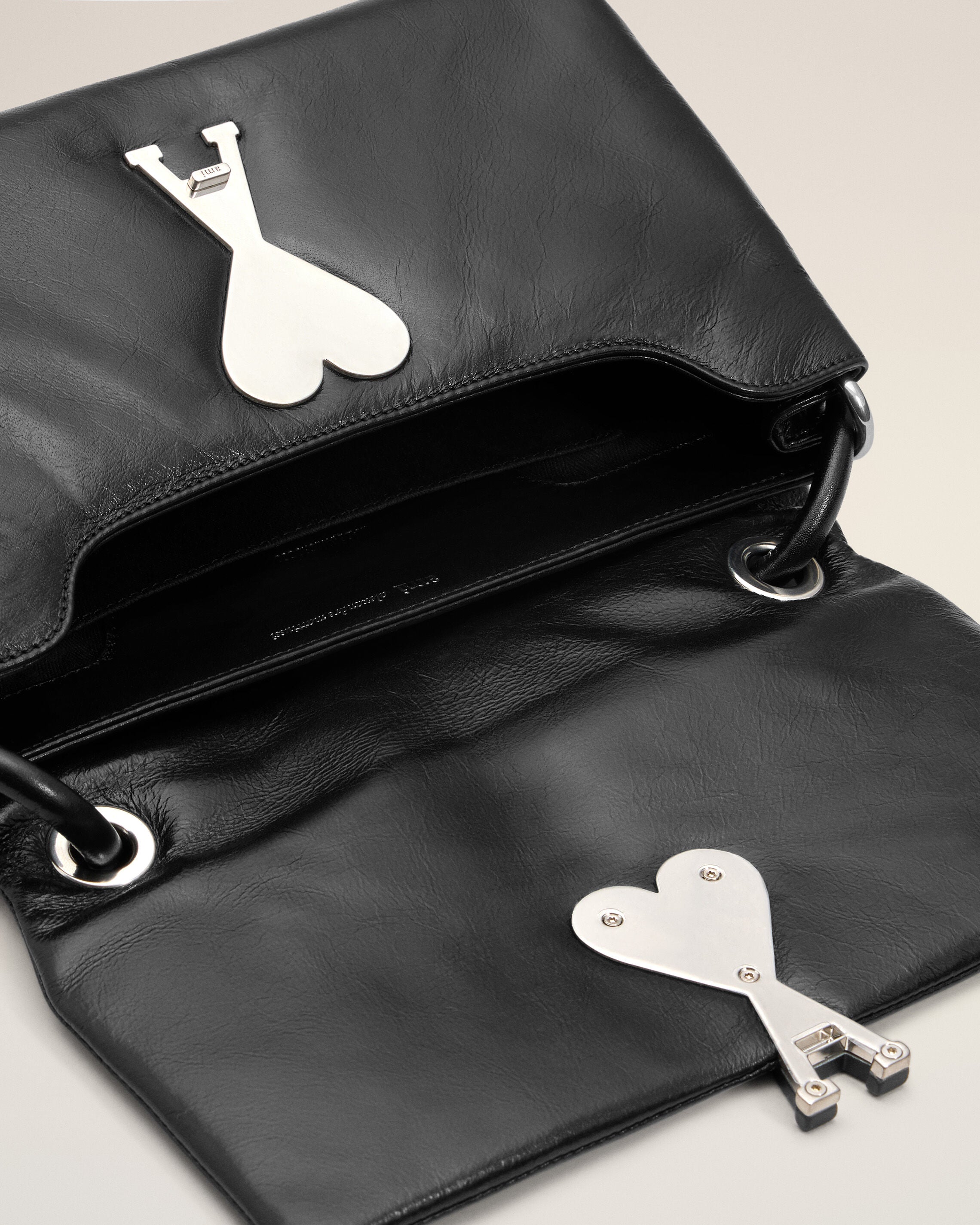Bolso Voulez-Vous de cuero de vaca negro - 12