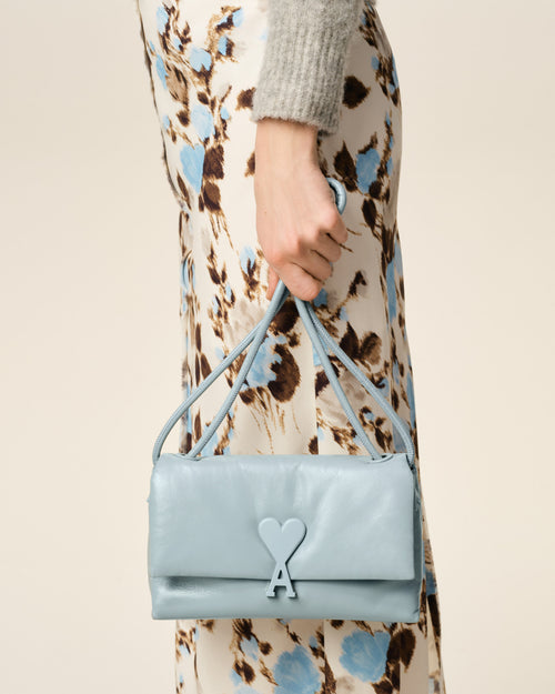 Blue Smooth Leather Voulez Vous Bag - 4 - Ami Paris