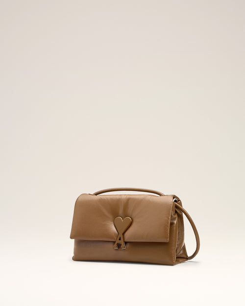 Brown Smooth Leather Voulez Vous Bag - 2 - Ami Paris