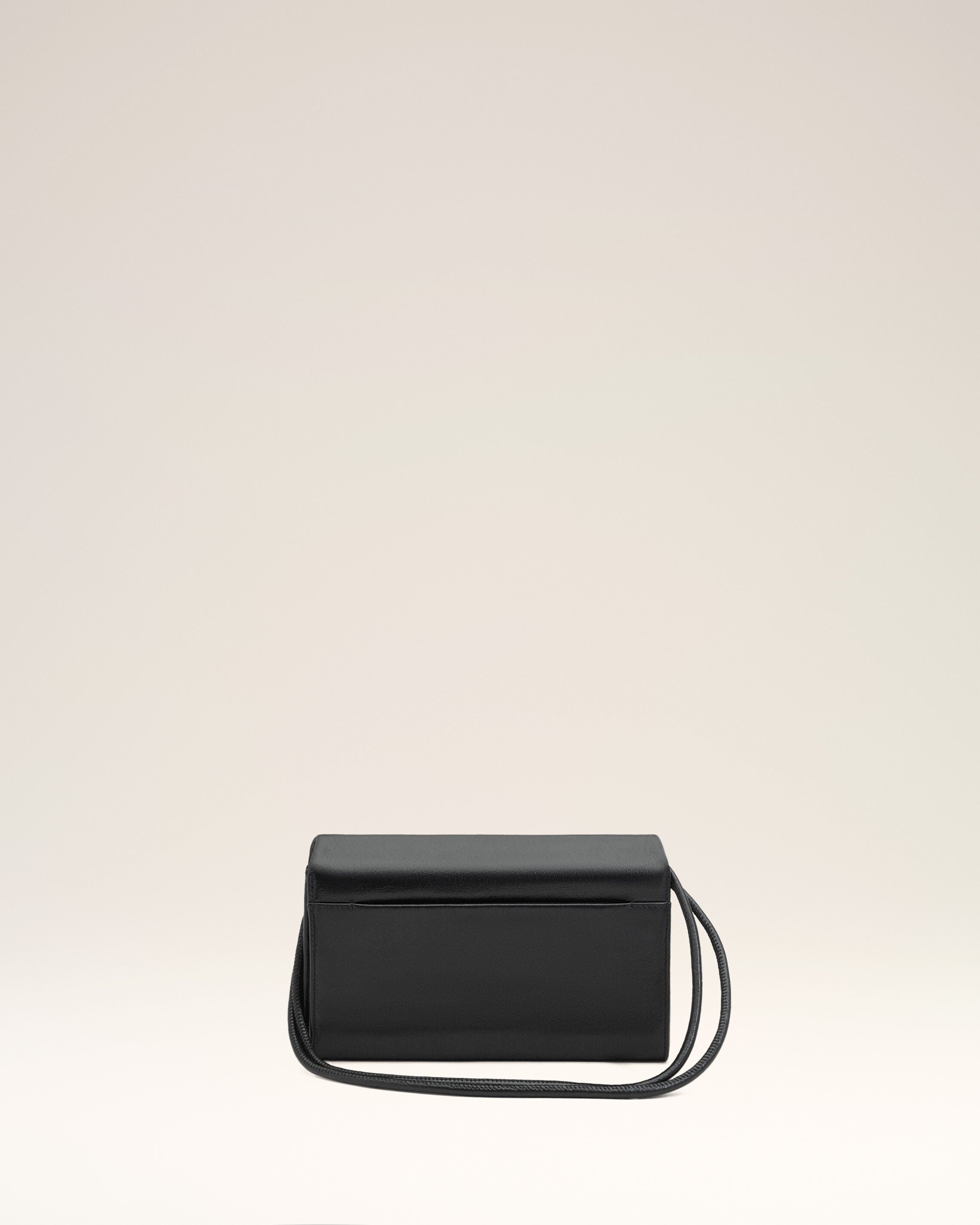 Black Cowhide Leather Voulez-Vous Wallet On Strap - 10