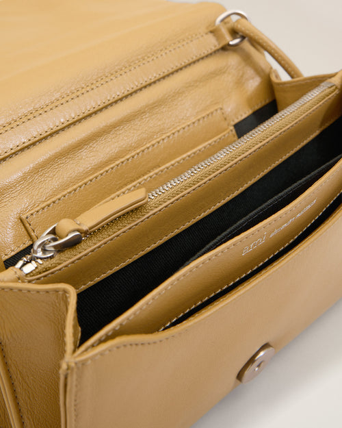 Yellow Cowhide Leather Voulez-Vous Wallet On Strap - 6 - Ami Paris