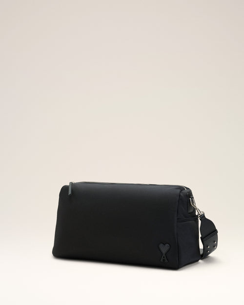 Grand Sac Marcel Noir en Nylon - Femme - 9 - AMI Paris - Ami Paris