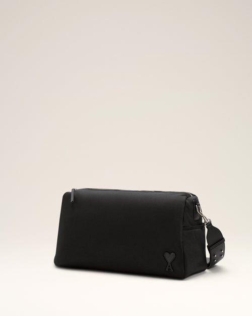 Large Black Nylon Marcel Bag - Man - 3 - AMI Paris - Ami Paris