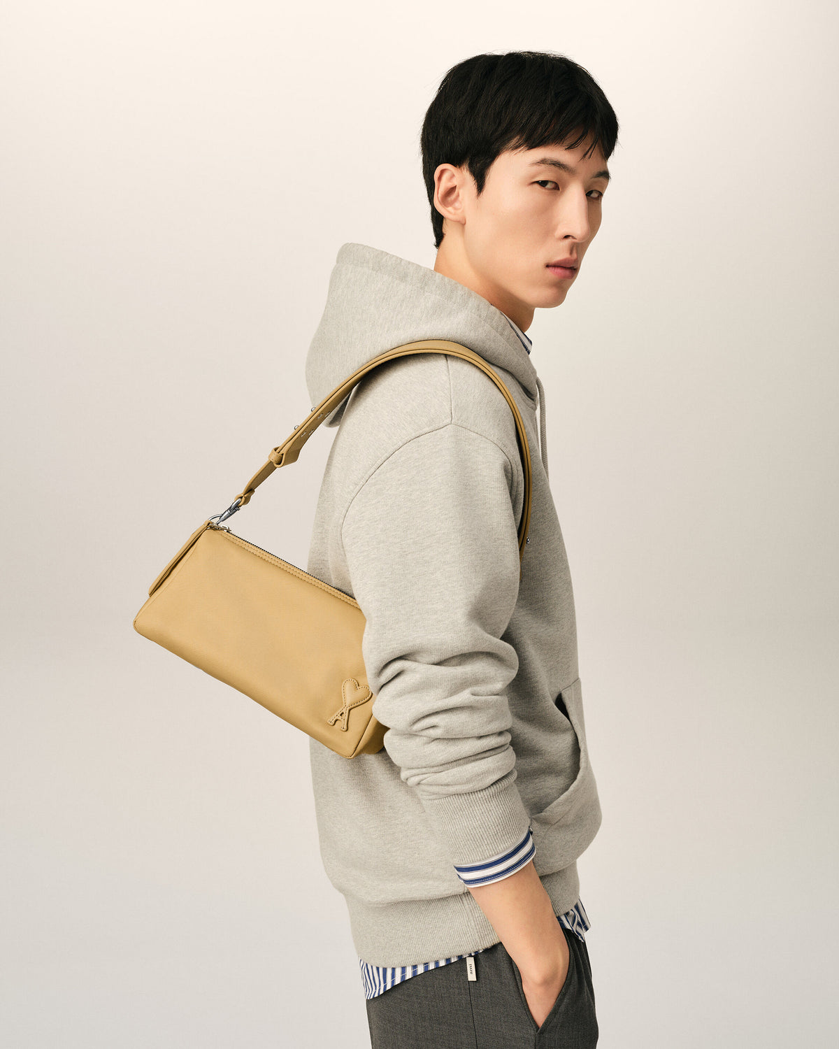 Bolso Marcel de nailon beige - 2