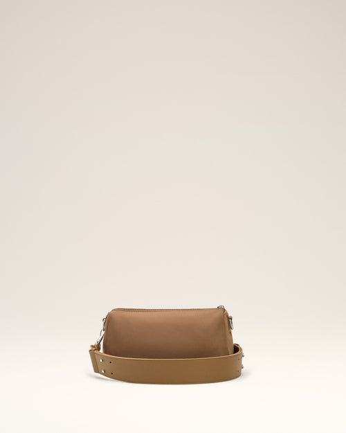 Bolso Marcel de lona de nailon marrón - Hombre - 4 - AMI Paris - Ami Paris