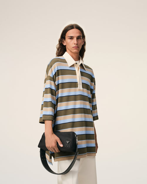 Borsa Marcel in nylon nero - 1 - Ami Paris