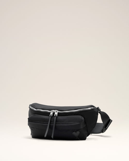Black Nylon Canvas Marcel Bumbag - 3 - Ami Paris