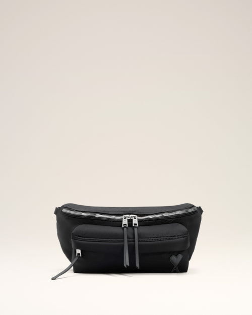                                 Black Nylon Canvas Marcel Bumbag - 3                             - Ami Paris