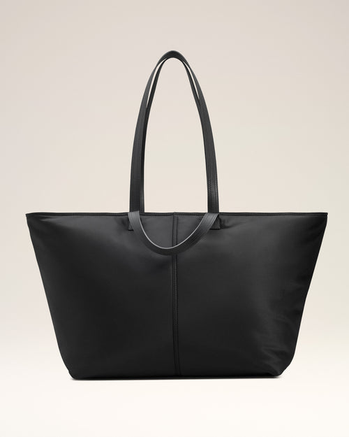 Black Nylon Canvas Marcel Shopping Bag - 4 - Ami Paris