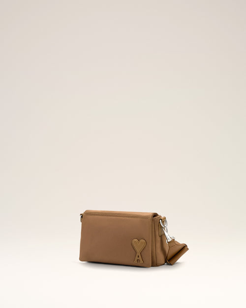 Brown Nylon Canvas Marcel Lunch Box Bag - Woman - 9 - AMI Paris - Ami Paris
