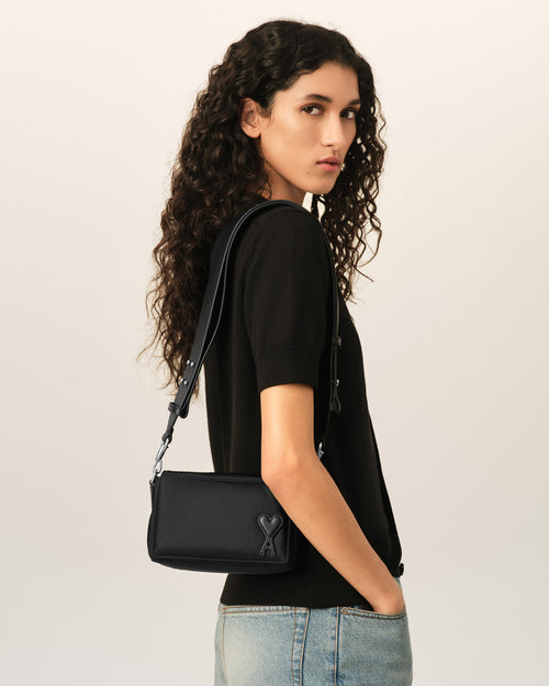 Black nylon Marcel lunch box bag - Woman - 8 - AMI Paris - Ami Paris