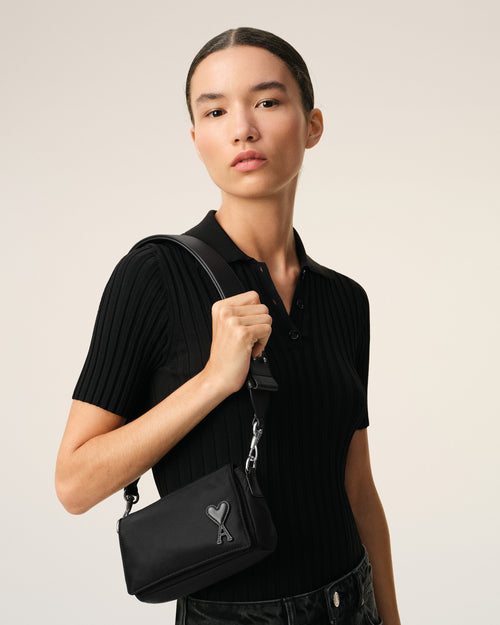                                 Black Nylon Marcel Lunch Box Bag - 3                             - Ami Paris