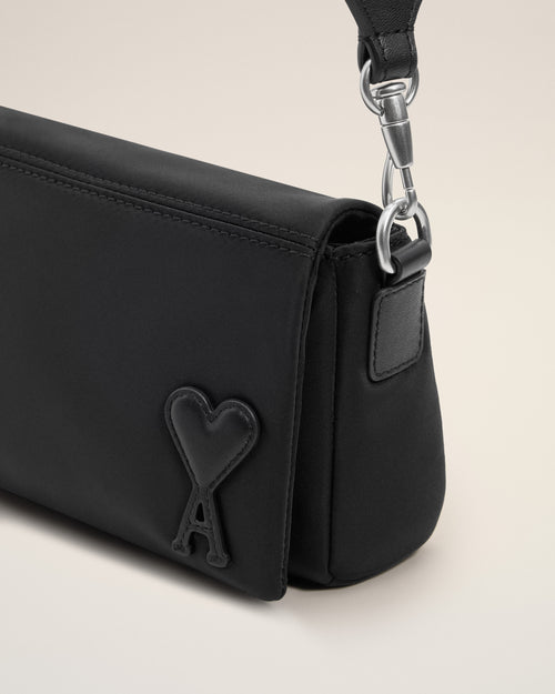 Bolso Marcel Lunch Box de lona de nailon negra - 11 - Ami Paris