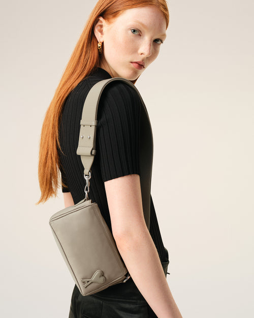                             Grey Nylon Marcel Lunch Box Bag - 3                         - Ami Paris