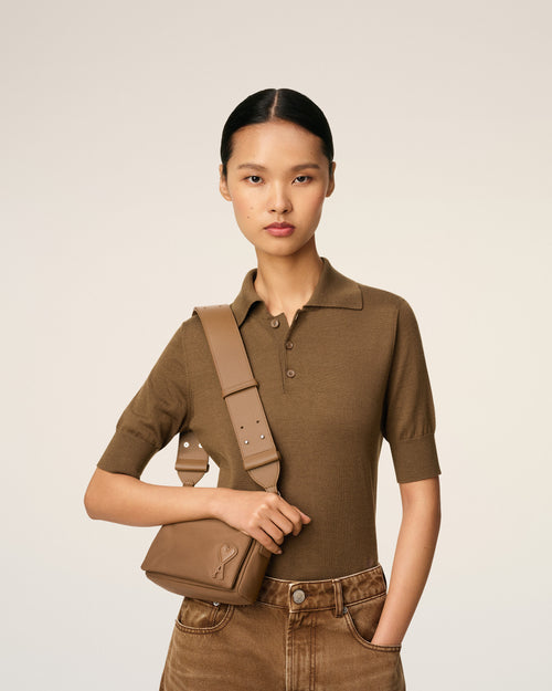                                     Sac Marron Lunch Box Marcel En Nylon Ouatiné - 3                                 - Ami Paris