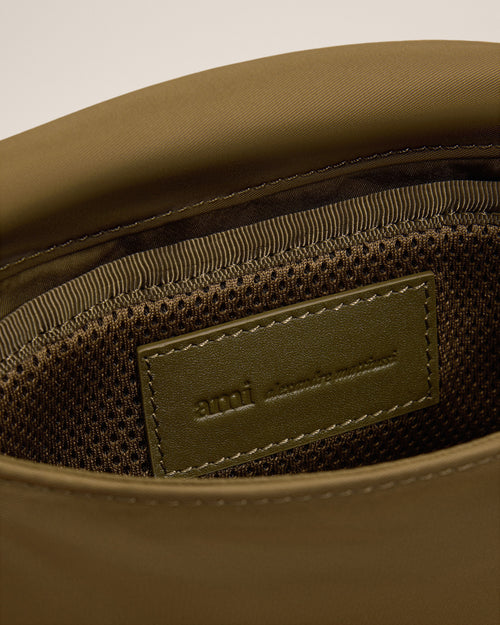 Bolsa lunch box Marcel de nailon marrón - Hombre - 6 - AMI Paris - Ami Paris