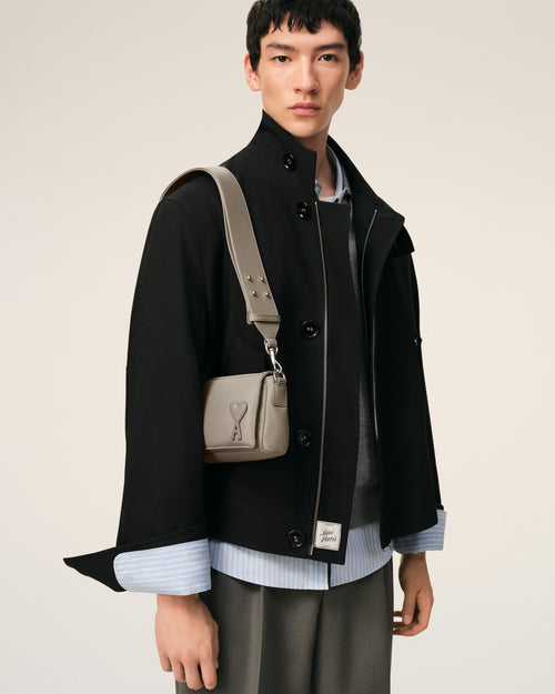 Bolso Marcel Lunch Box de nailon gris - 1 - Ami Paris