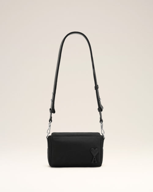 Black nylon Marcel lunch box bag - Woman - 7 - AMI Paris - Ami Paris