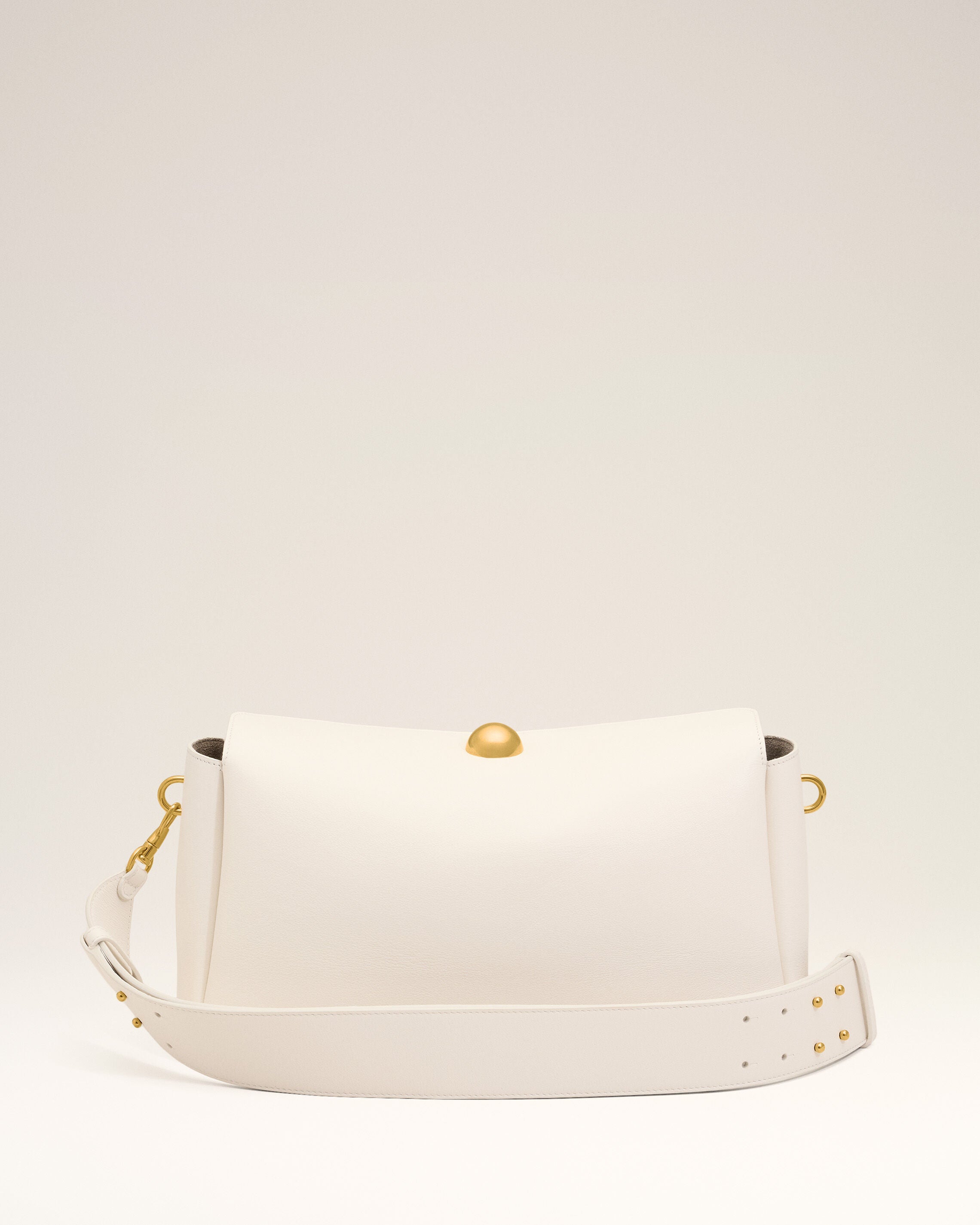 Sac Carrousel Moyen Blanc en Cuir De Veau - 5