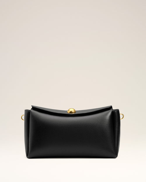 Sac Carrousel Moyen Noir en Cuir De Veau - 12 - Ami Paris