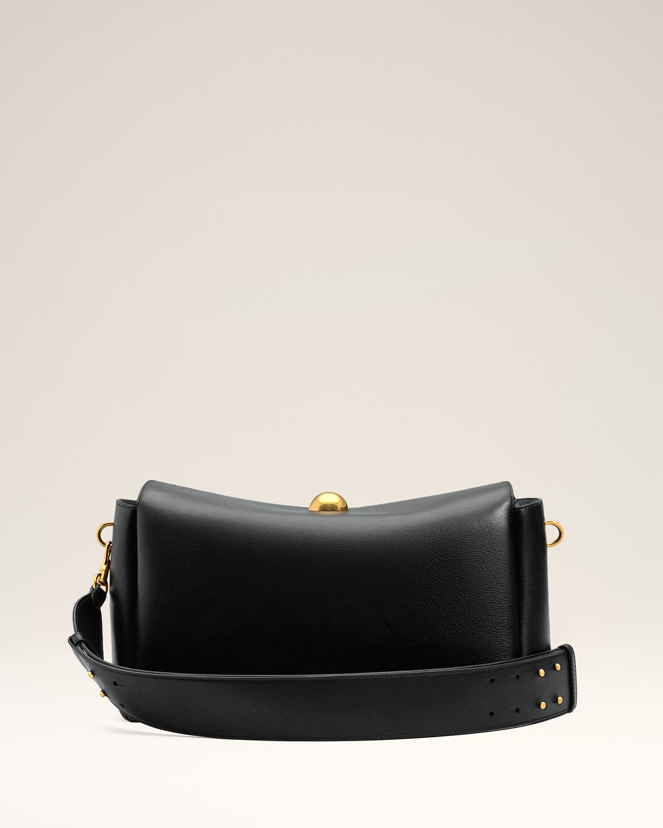 Medium black cow leather Carrousel bag - 12