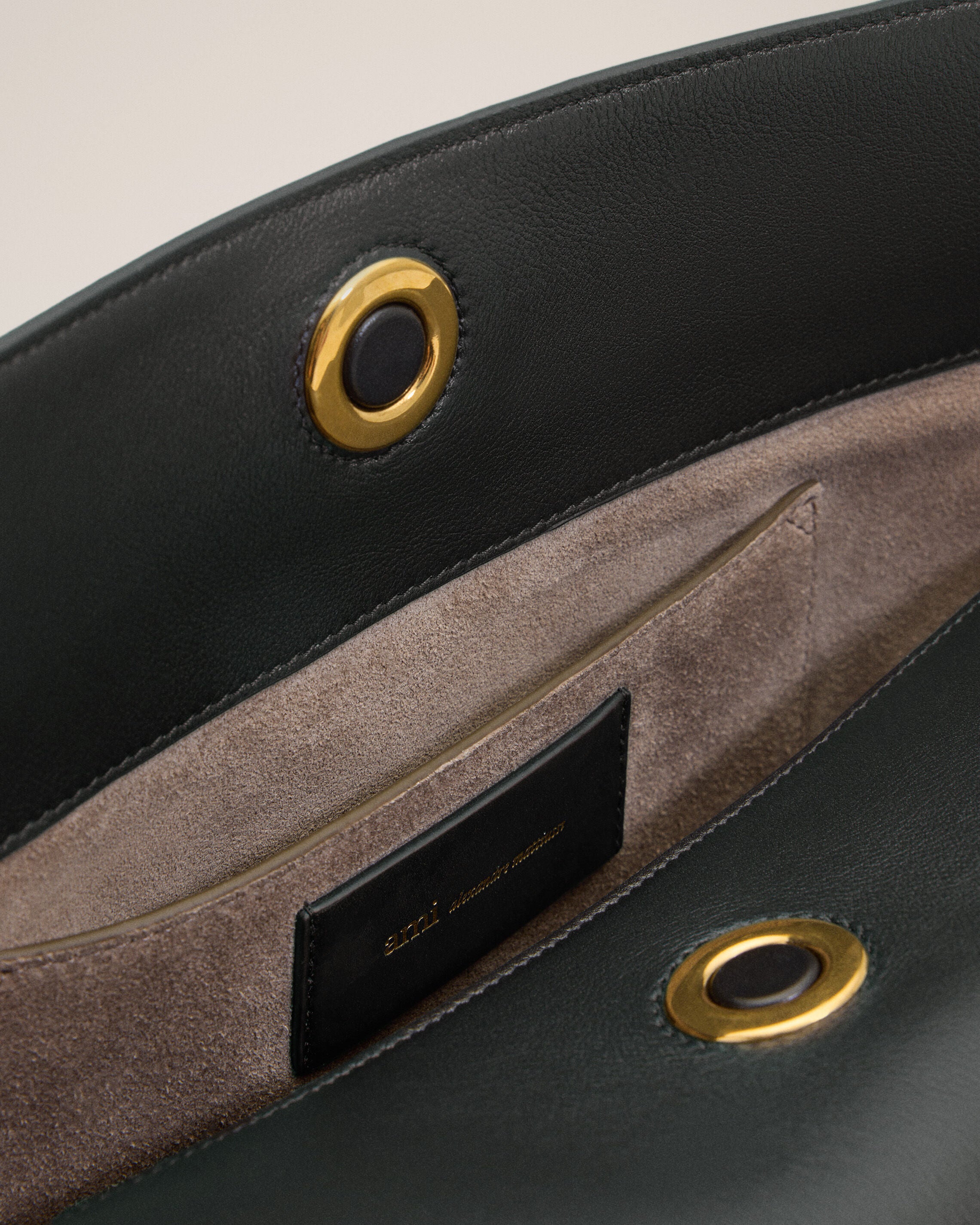 Sac Carrousel Moyen Noir en Cuir De Veau - 7