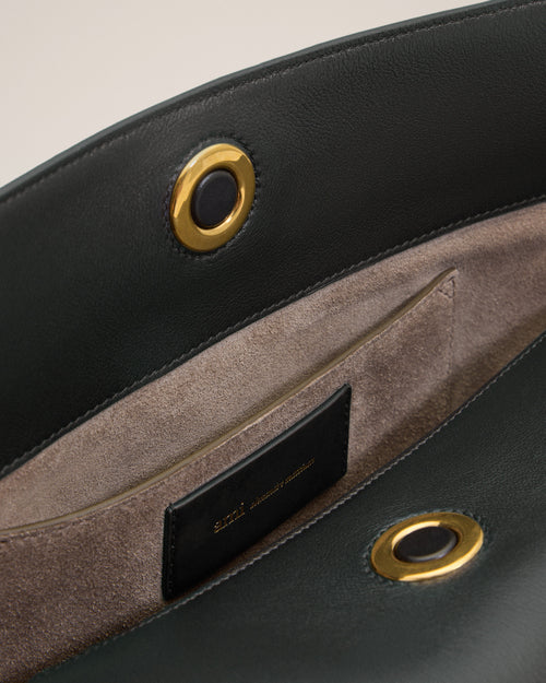 Sac Carrousel Moyen Noir en Cuir De Veau - 9 - Ami Paris