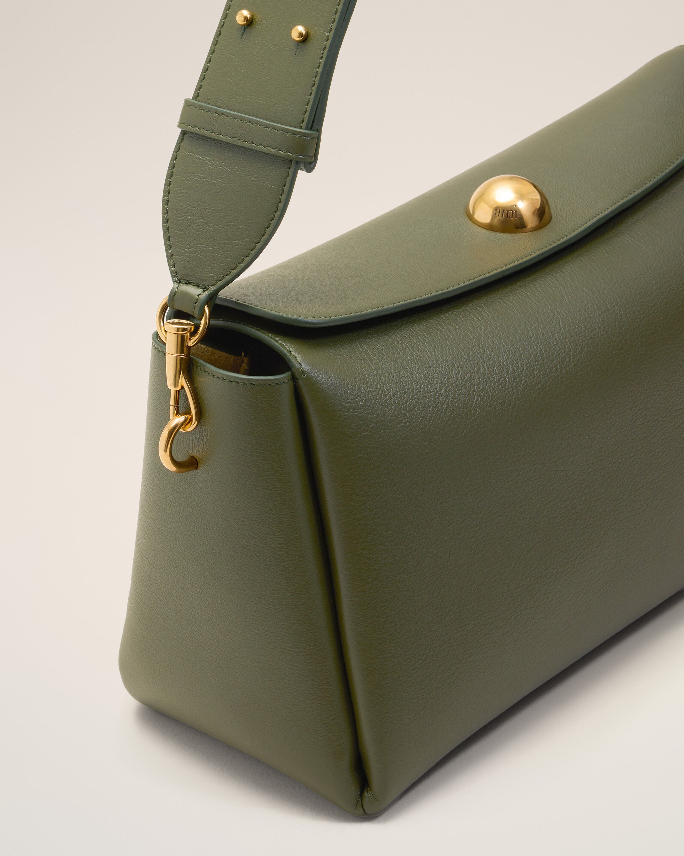 Green Cow Leather Carrousel Medium Bag - 6