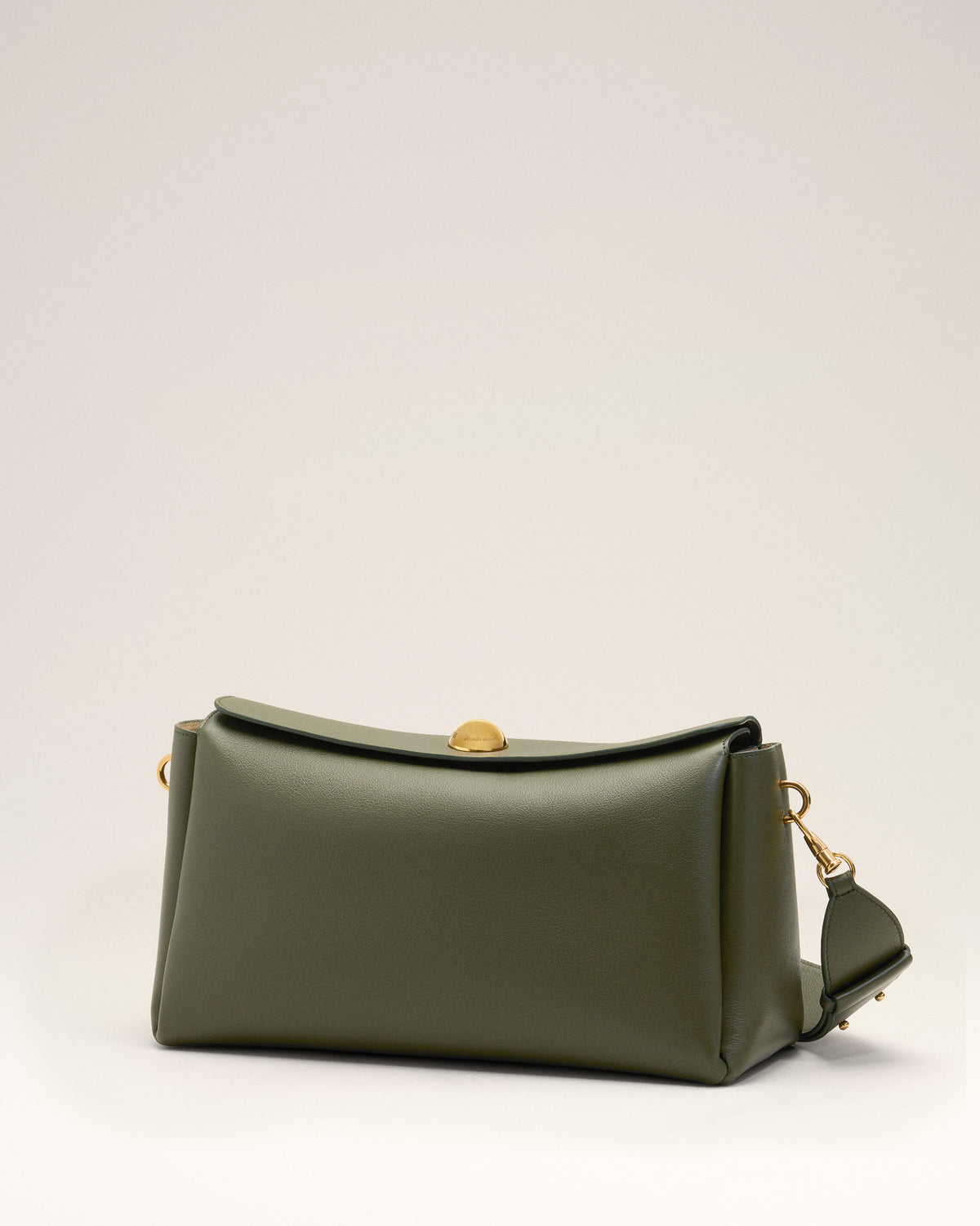 Sac Carrousel Moyen Vert en Cuir De Veau - 4