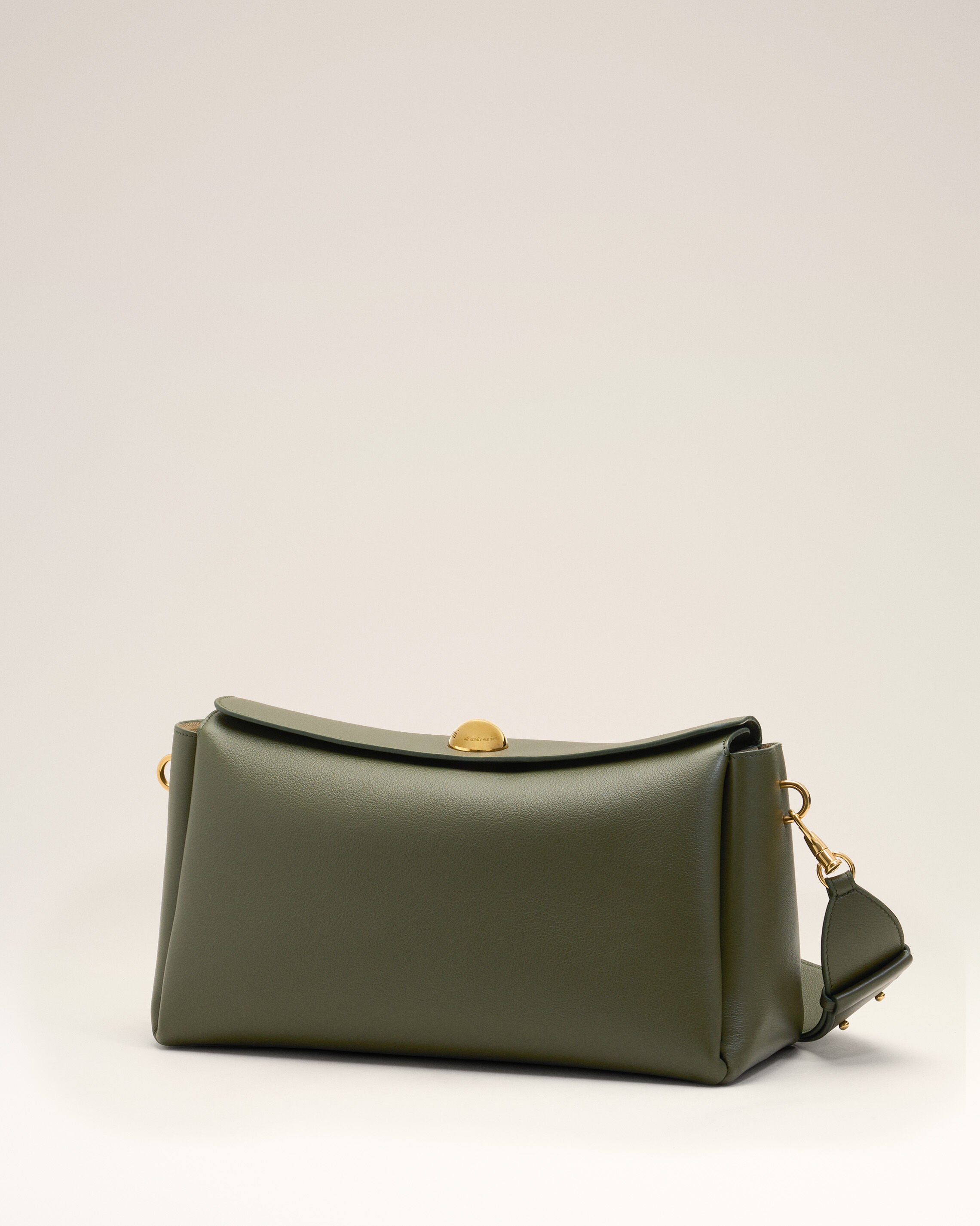 Green Cow Leather Carrousel Medium Bag - 12