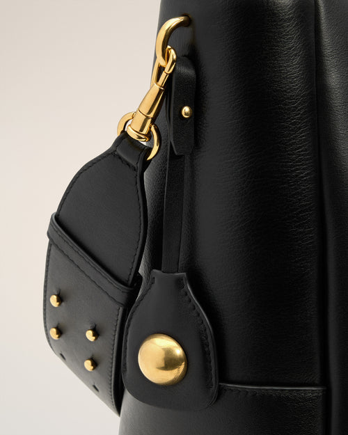 Black Smooth Leather Carrousel Bucket Bag - 13 - Ami Paris