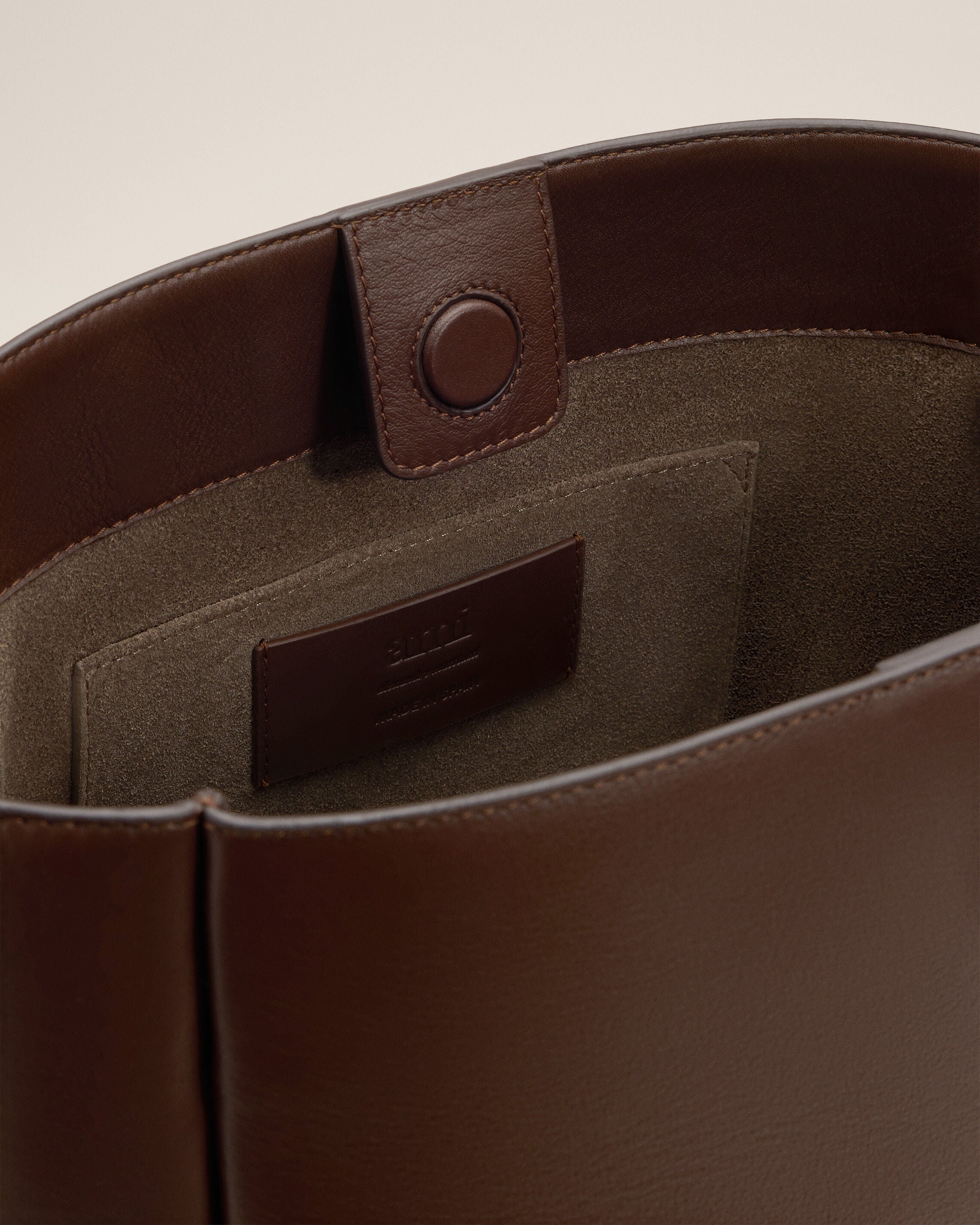 Brown Smooth Leather Carrousel Bucket Bag - 7