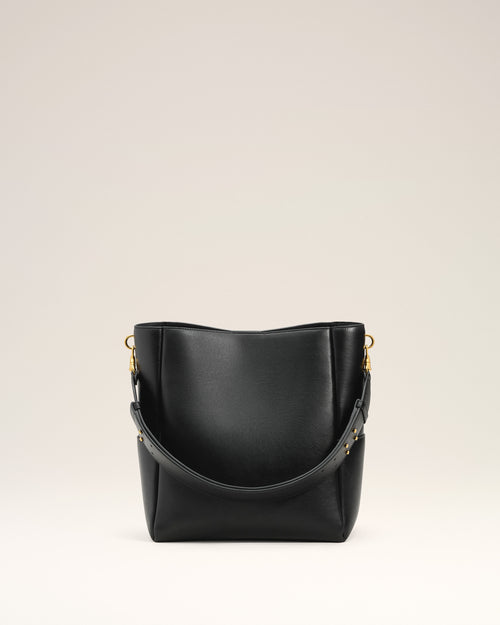 Sac Seau Noir Carrousel En Cuir Lisse - Homme - 5 - AMI Paris - Ami Paris