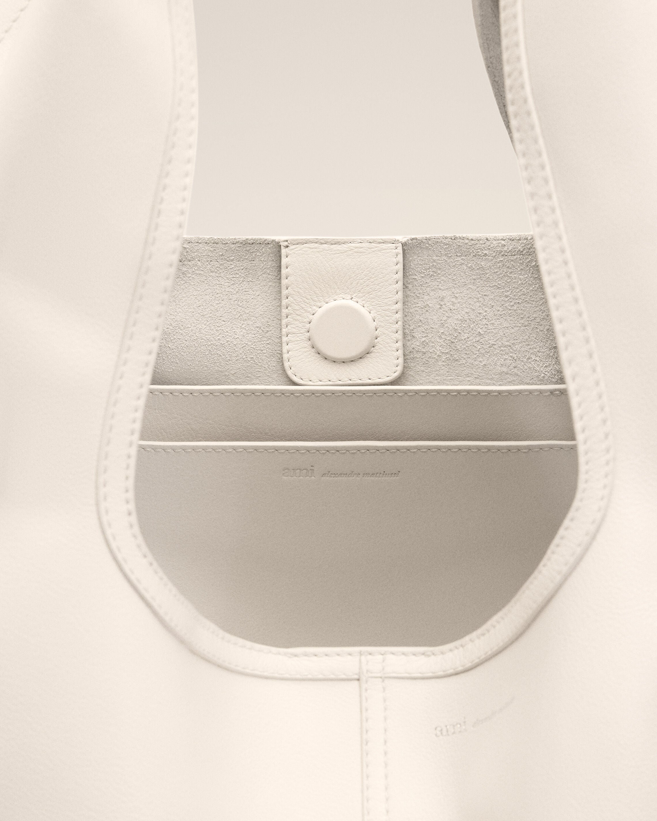 White Soft Leather Etienne Hobo Bag - 6