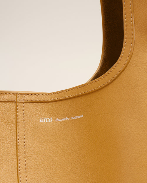 Yellow Soft Leather Etienne Hobo Bag - 13 - Ami Paris