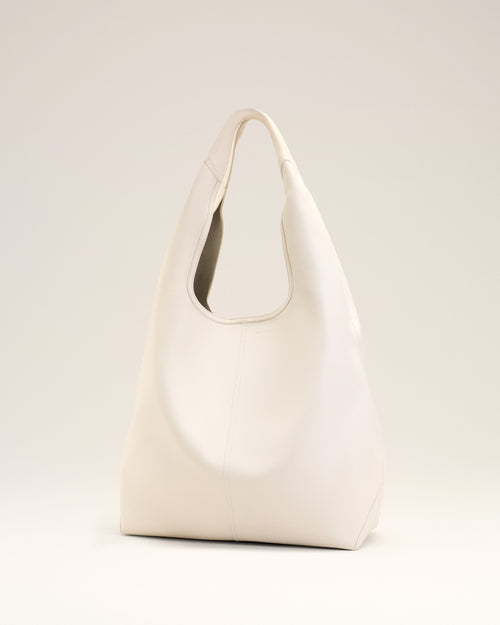 White Soft Leather Etienne Hobo Bag - Woman - 9 - AMI Paris - Ami Paris