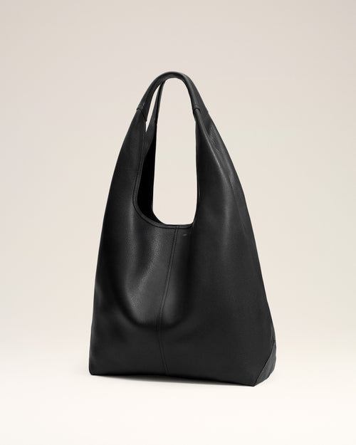 Black Soft Leather Etienne Hobo Bag - Woman - 10 - AMI Paris - Ami Paris