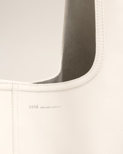 White Soft Leather Etienne Hobo Bag - Woman - 11 - AMI Paris - Ami Paris