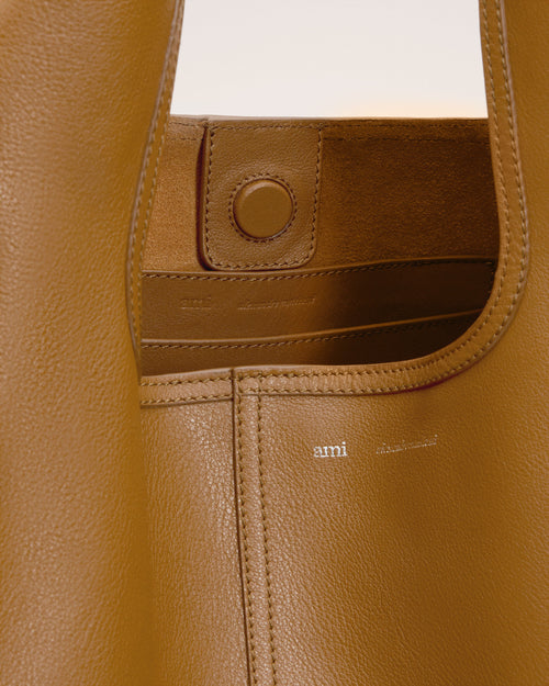 Yellow Supple Leather Etienne Hobo Bag - 6 - Ami Paris