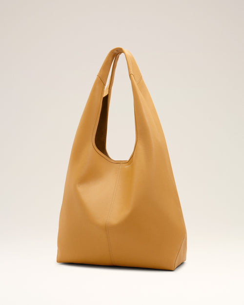 Yellow Soft Leather Etienne Hobo Bag - 3 - Ami Paris