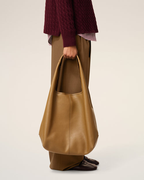 Yellow Soft Leather Etienne Hobo Bag - 1 - Ami Paris