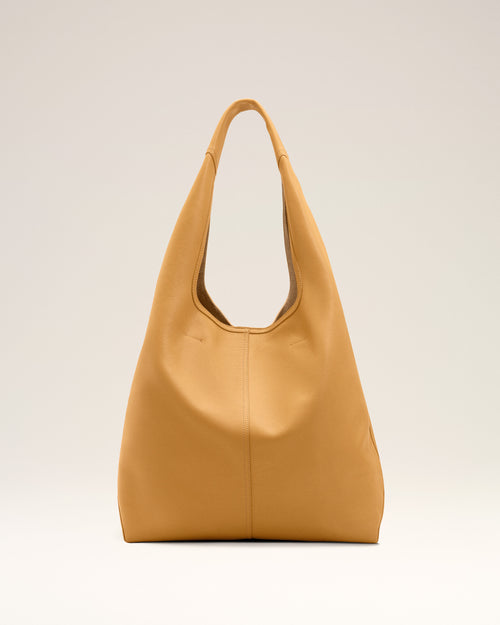 Yellow Taurillon Leather Etienne Hobo Bag - 4 - Ami Paris