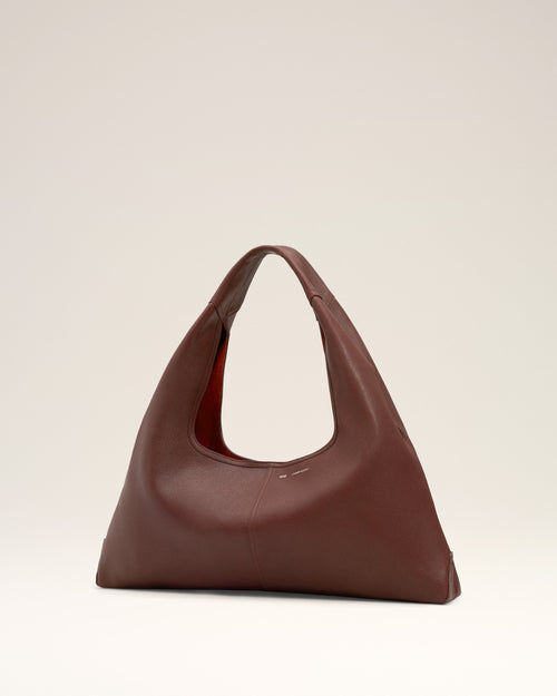 Burgundy Soft Leather Etienne Shoulder Bag - Man - 3 - AMI Paris - Ami Paris