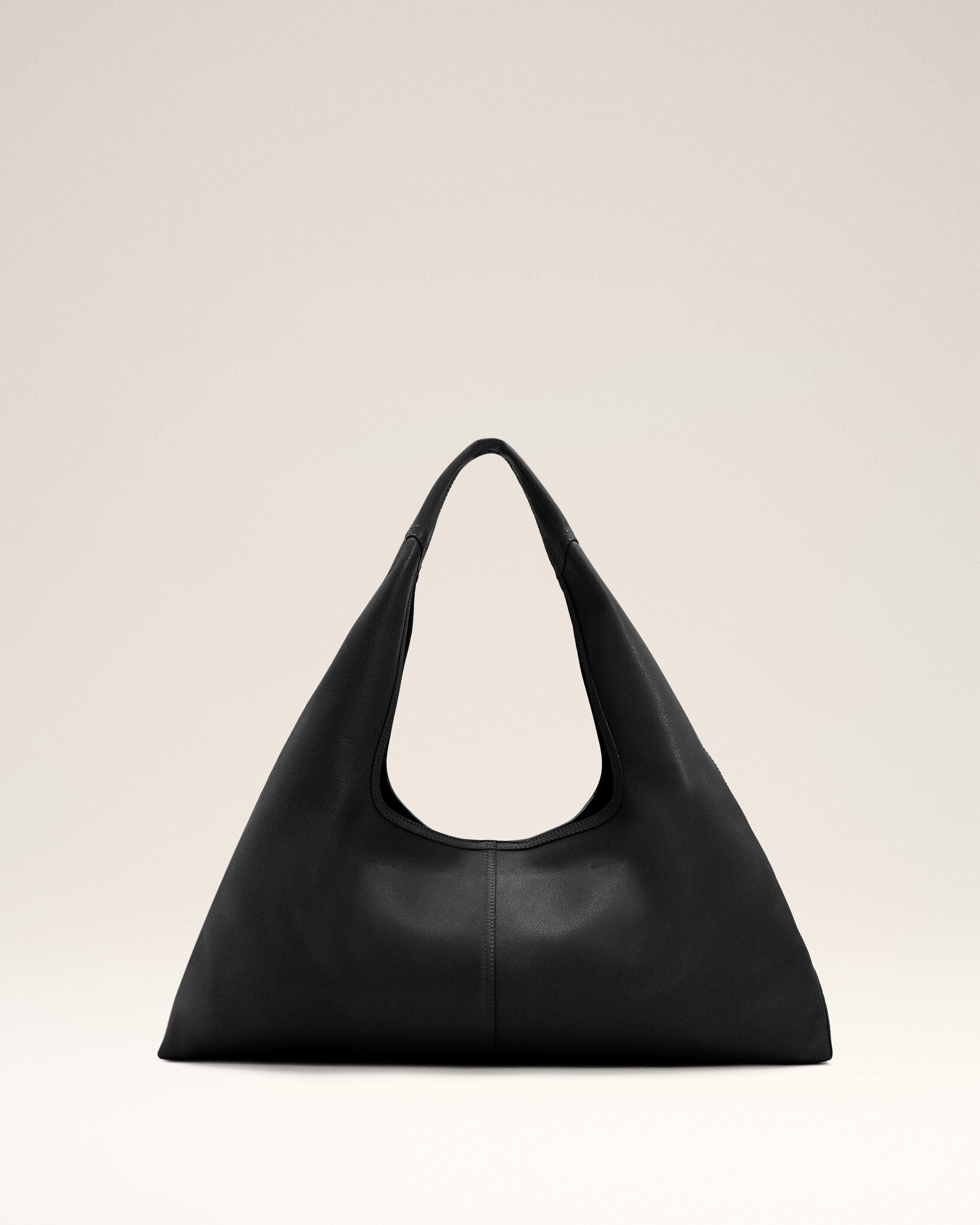 Black Soft Leather Etienne Shoulder Bag - 10