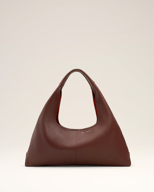 Burgundy Supple Leather Etienne Shoulder Bag - 2 - Ami Paris